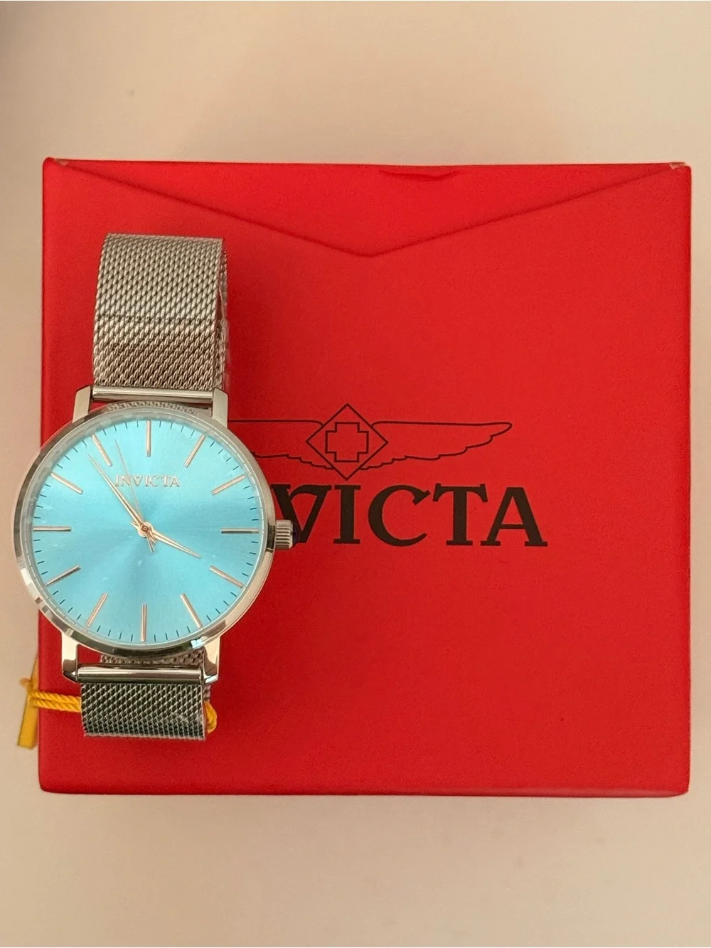 Invicta Women’s Ice Blue Mesh Strap Watch 48844 NEW 38mm